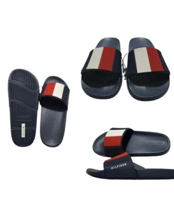Tommy Hilfiger Men's Slippers Redder Slide Sandals Flag Logo - Picture 1 of 14