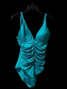 Leilani-One piece Swimsuit-Women’s Size: 10-Color: Turquoise - Picture 1 of 16