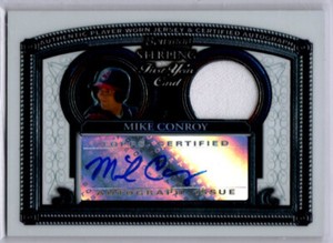 2005 Bowman Sterling Baseball Mike Conroy ROOKIE JERSEY RELIC AUTO INDIANS