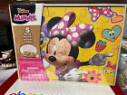 BRAND NEW Minnie Mouse 5 Wood  Puzzles in Wood Storage Box