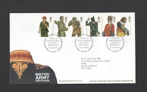 RARO!  Uniformes del ejército 2007 FDC dirigidos a Eric Bristow MBE Dardos perfectos - Imagen 1 de 1