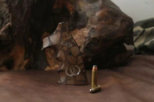 Marca KSD Smith Wesson K/L - Marco Cuadrado Butt Compatible Nogal Empuñaduras Piedra 4 - Imagen 1 de 3