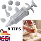 Cake Decorating Piping Tool 8 Nozzles Turnable Set for Baking Dessert Decoration