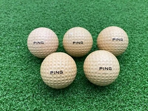 RARE Lot (5) Vintage 1960's PING GOLF BALLS Karsten American Heart Association - Picture 1 of 7