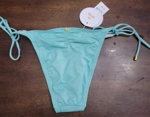 NWOT Pilyq PQ L Div Glitter Tie Side Teeny Green 124850 - Picture 1 of 3