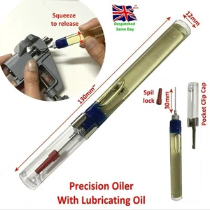 Precision Oiler Pen Needle Watches Hobby Lubrication Pocket Clip Handy - Picture 1 of 2