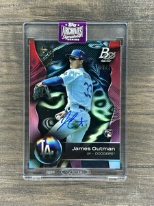 2025 Topps Archives Signature Series James Outman Bowman Platinum Auto /24 RC - Bild 1 von 2