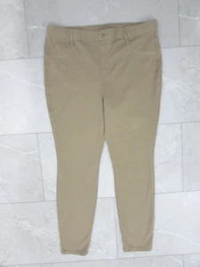 Jeggings Time And Tru para mujer talla XL (16-18) beige tiro alto - Imagen 1 de 6