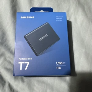 Samsung T7 1TB Portable External SSD - Titan Grey (MU-PC1T0T/WW) - Afbeelding 1 van 4