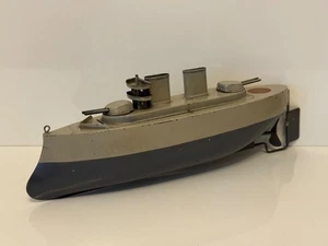 1930 Sutcliffe Valiant Battleship / Warship / Boat - Tinplate - Clockwork - Picture 1 of 12