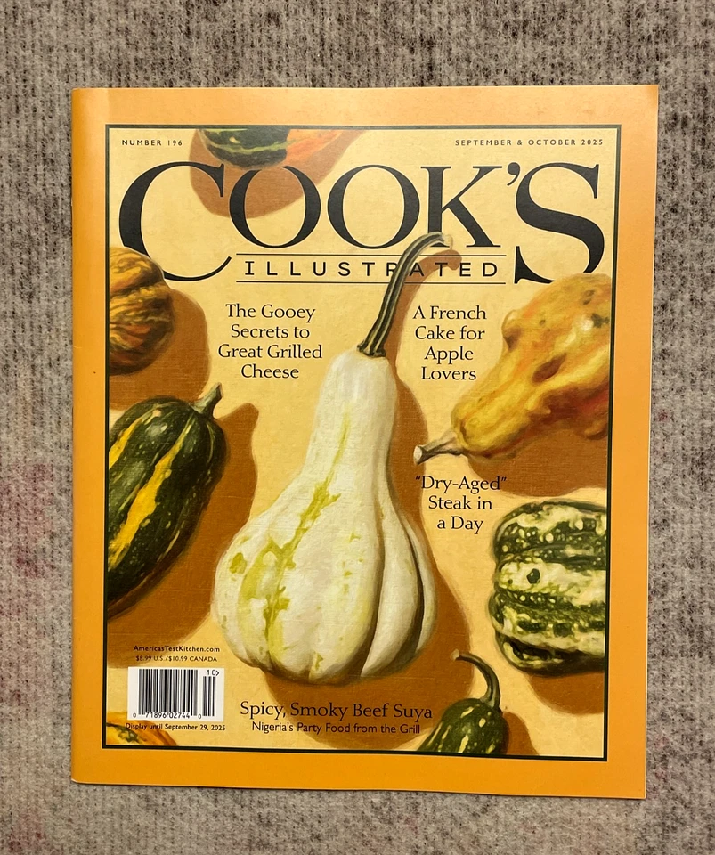Cooks Illustrated Magazine 2025 • Sept./Oct. Number 196 • Tips Recipes & More! - Image 1 of 1