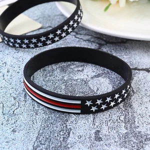 2 Stück American Independence Day Memorial Armband Flagge Armband - Picture 1 of 18