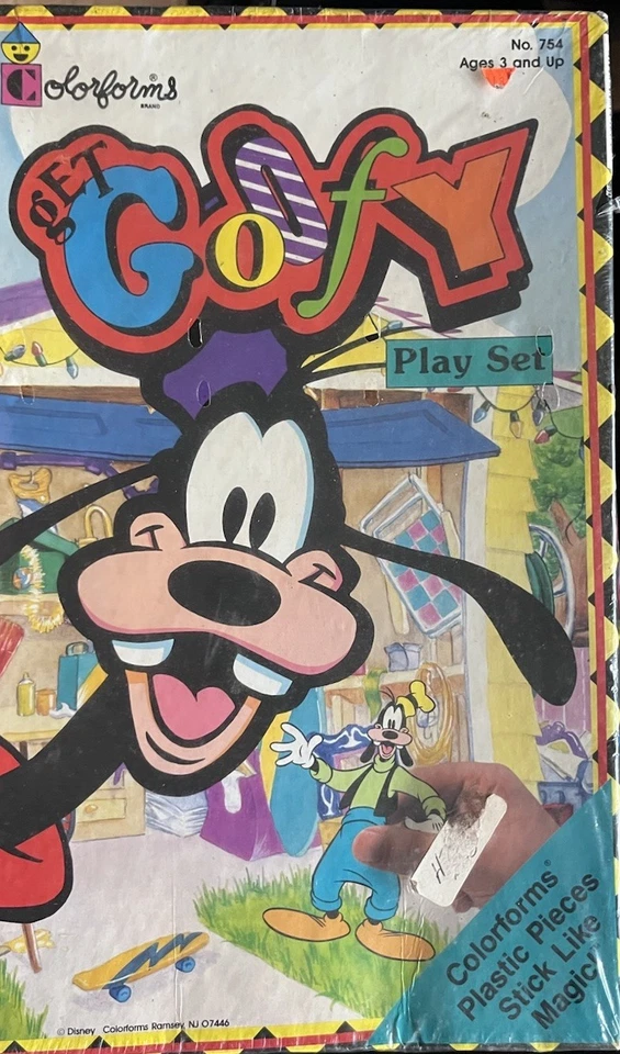 Vintage Goofy ColorForm Box Art Toy Disney 1992 Play Set - Image 1 of 1
