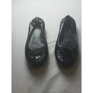 Ballerine Tory Burch Reva in pelle nera opaca 8,5 - Foto 1 di 6
