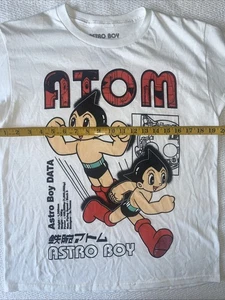 Osamu Tezuka Astro Boy Large White Graphic T-shirt Cotton Crew Anime Cartoon - Picture 1 of 15