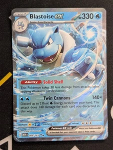 Blastoise ex 009/165 - Pokemon TCG Scarlet & Violet 151 Ultra Rare Card NM - Picture 1 of 2