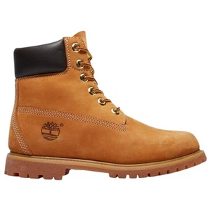 Timberland Womens 6-Inch Premium Wide Wheat Nubuck Waterproof Boots - Picture 1 of 9