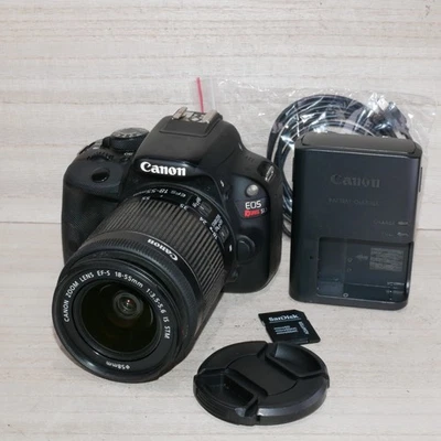Canon EOS Rebel SL1 18MP DSLR Camera W 18-55mm STM Lens *TESTED* Shutter 7,818 - image 1 of 4