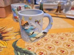 Vintage J.S.N.Y. Porcelain Peter Pan Mug Fairy Tale Child Cup Tinkerbell M15 - Picture 1 of 4