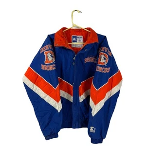 Vintage Denver Broncos NFL Starter Pullover Puffer Jacket Men’s XL Full Zipper - Bild 1 von 11