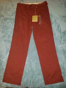 Haggar LK Life Khakis Pants Men’s 36x34 Red Relaxed Straight Preppy Casual NWT - Picture 1 of 6