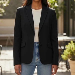 Kasper Blazer schwarz strukturiert Größe 8 super gebrauchter Zustand - Bild 1 von 7