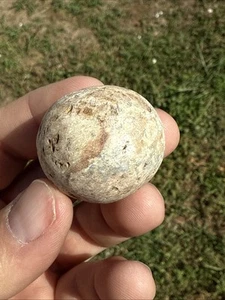 Indian Arrowhead Polished Game Ball Made From Stone Madison Co IL 1.3/8” QCY106 - Picture 1 of 9