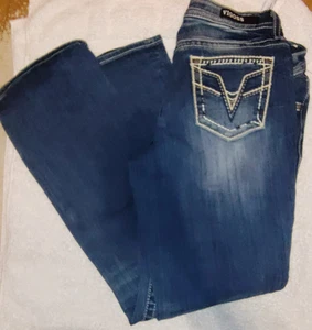 Pantalones de mezclilla Vigoss Heritage Fit corte bota ajustados. Talla 12, longitud 32. Usado en excelente estado - Imagen 1 de 10