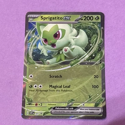 Sprigatito ex SV: Scarlet & Violet Promo Cards 087 Near Mint NM - Image 1 of 2