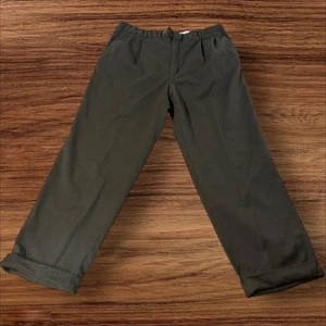 Principe Made in Italy Plissee Herren Wollhose anthrazitgrau Anzughose Bündchen - Bild 1 von 7