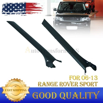 NEW 1 Pair For 06-13 Range Rover Sport Left & Right A Front Pillar Trim Strip Foto 1 de 4