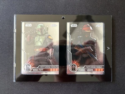 Набор коллекционных карт 2023 Topps Chrome Star Wars в рамке Boba Fett & Fennec Shand - Изображение 1 из 3