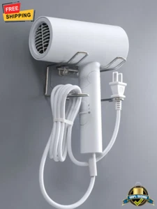 1 pc Stainless Steel Hair Dryer Holder – Wall-Mounted Storage Rack - Picture 1 of 7