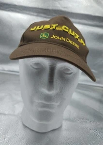 Gorra de sombrero John Deere marrón bordada nueva con etiquetas - Imagen 1 de 7