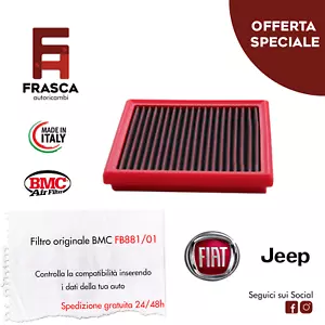 Filtro Aria Sportivo BMC Originale FB881/01 JEEP COMPASS RENEGADE 1.4 1.6 2.0 - Foto 1 di 1