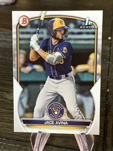 2023 Bowman 1st Edition Jace Avina BPPF-150 Milwaukee Brewers - Picture 1 of 2