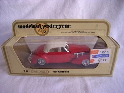 Matchbox Models Of Yesteryear Y-18 1937 Cord 812 boxed - Image 1 of 4