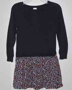 OSHKOSH B'GOSH Size 4T Black Multi-Color Floral Long Sleeves Dress - Picture 1 of 2