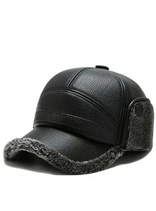 Winter Leather Warrior Men's Hat - Bild 1 von 3