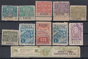 F-EX7380 ARGENTINA LOCAL REVENUE SANTA FE PROVINCE. COMISIONES PATENTES WINE. - Picture 1 of 1