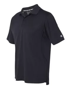 Camisa polo para hombre Champion Ultimate doble seca H131 color negro, talla pequeña - Imagen 1 de 4