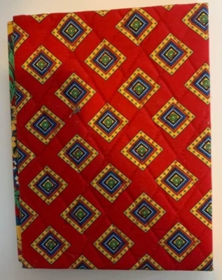 Vera Bradley Villa Red Double Picture Frame Photo Book 5x7 Retired Pattern New Foto 1 de 3