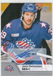 2020-21 UPPER DECK  AHL AUTOGRAPH #137 Jean-Sebastien Dea -AMERICANS - Picture 1 of 2
