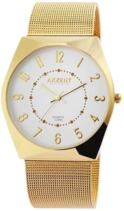 AKZENT EXCLUSIVE Herrenuhr mit Edelstahl Meshband SA312 - Bild 1 von 3