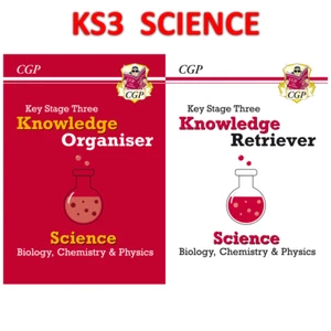 KS3 Years 7-9 Science Books Knowledge Organiser & Retriever Ages 11-13 CGP - Picture 1 of 12