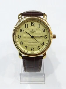 SARTEGO Toledo Men's Genuine Crocodile Leather Japan Quartz Watch SEN555R - Picture 1 of 5