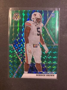 2020 Mosaic Football DERRICK BROWN Rookie Green Mosaic Prizm PANTHERS #244 🔥 - Picture 1 of 2