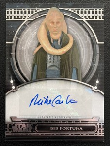 2017 Topps Star Wars 40th Michael Carter (Bib Fortuna) Autograph - ULTRA RARE!