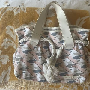 Ted Baker Rope Detail Canvas Bag With Internal Zipped Pocket & 2 Pouches - Picture 1 of 12
