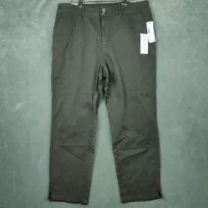 Cosmic Blue Love Pants Shelly High Waist Skinny Capri Dark Grey Size 14 - 32W - Picture 1 of 14